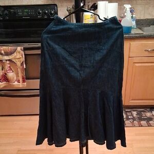 Tabasa Dark Indigo A-Line Skirt